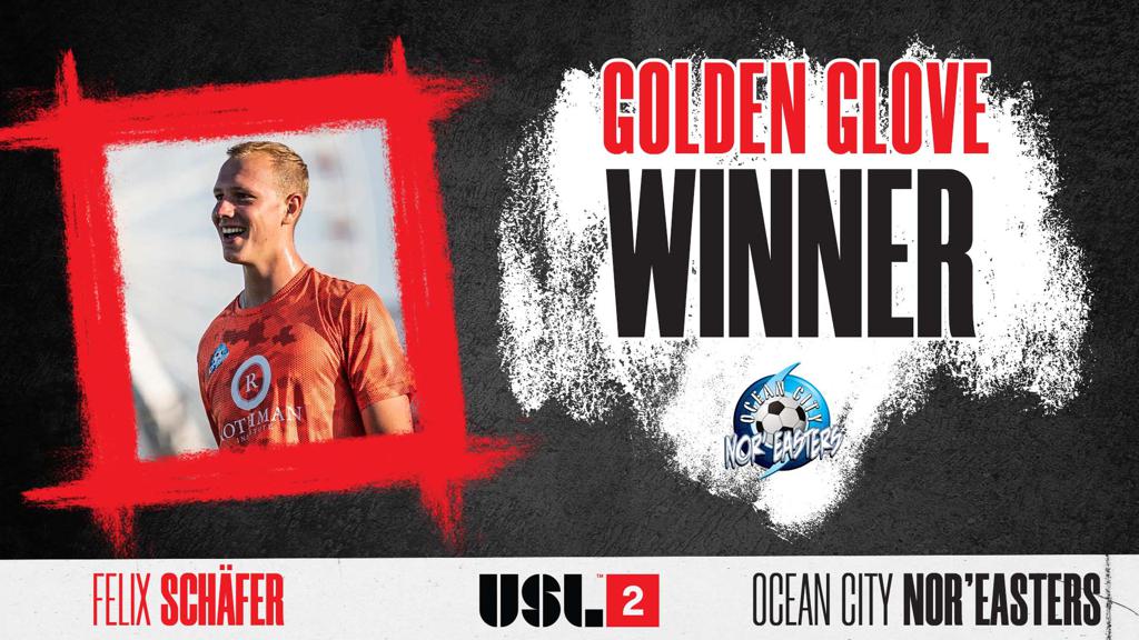 Felix Schafer becomes first Nor'easters player to win USL-2 Golden Glove