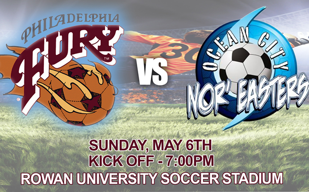 UPDATE: Nor'easters friendly with Philadelphia Fury on Sunday moved to Ocean City